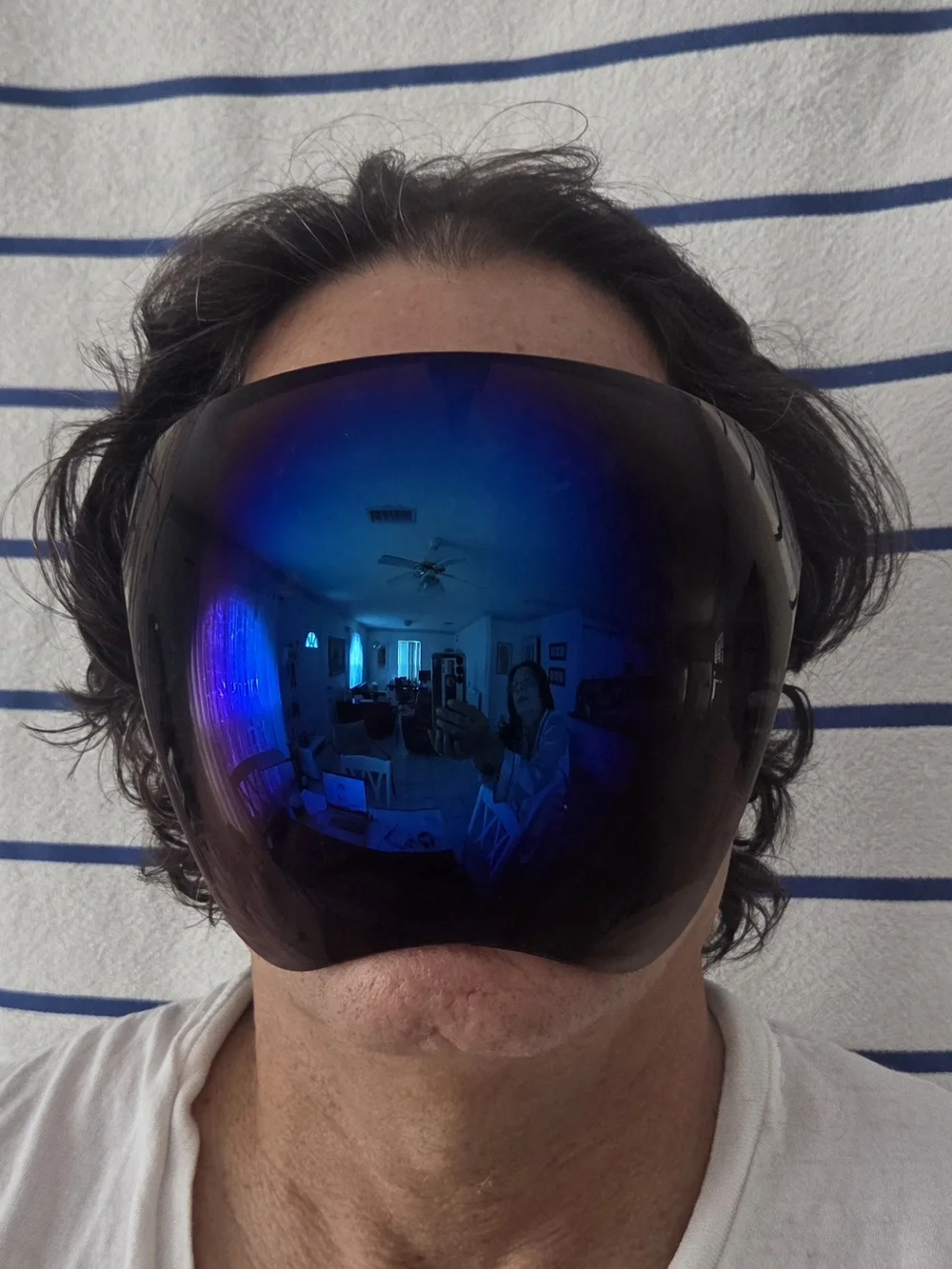Mirrored Visor Lens - Deep Purple / Blue Tint